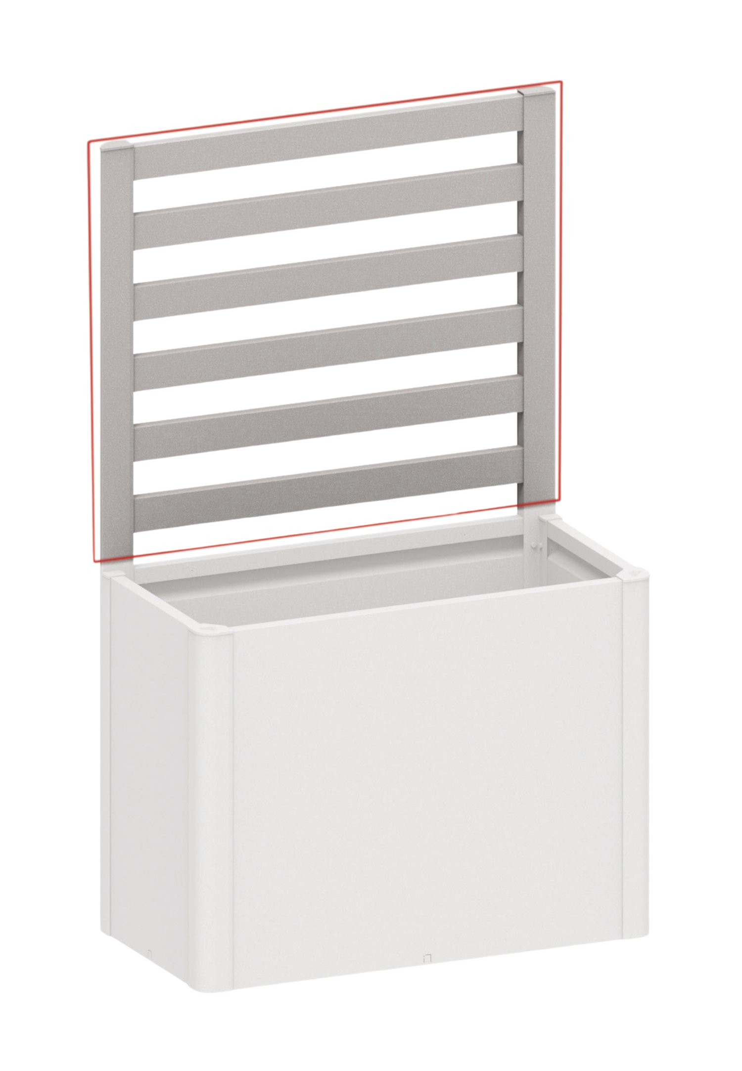 BIOHORT Rankgitter für Seite, silber-metallic