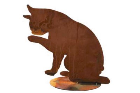 Gartenfigur Katze Tom putzend 28x28 cm (BxH)