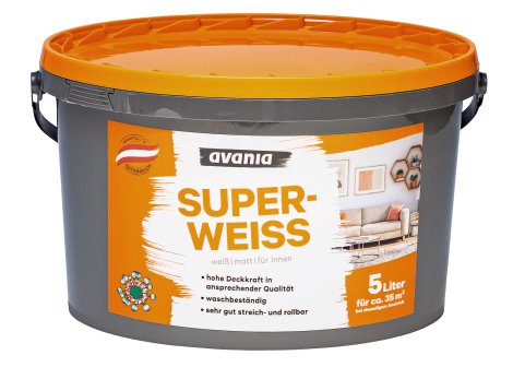 AVANIA Innenfarbe Superweiß 5 l