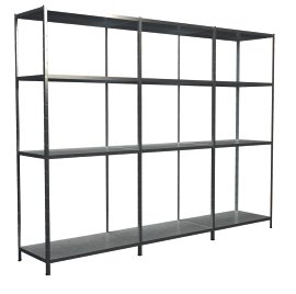 SCHULTE REGALWELT Grund + Anbauregal 12 Böden verzinkt 180x300x35 cm
