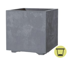 DEROMA Pflanztopf Millennium Aschgrau 25 cm