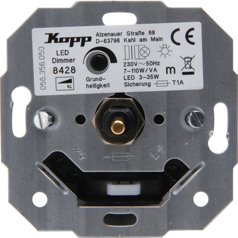 KOPP UP-LED-Dimmer & Druck-Wechseldimmer 3-35W