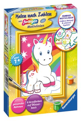 RAVENSBURGER Malen nach Zahlen Süßes Einhorn