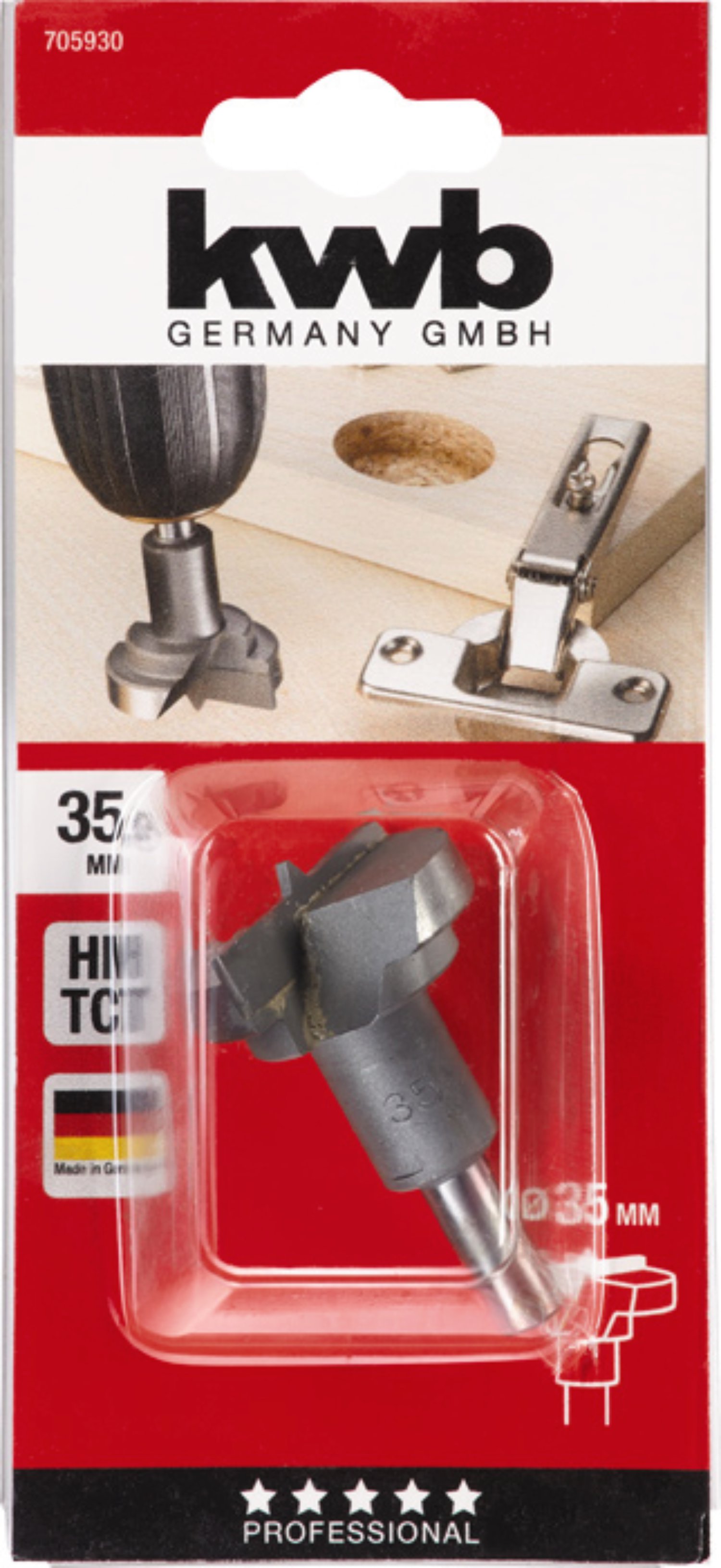 KWB Scharnierlochbohrer HM