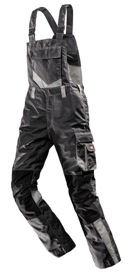 WERKSTOFF Latzhose Worxtar Schwarz/Grau 58