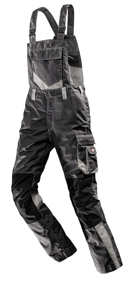 WERKSTOFF Latzhose Worxtar Schwarz/Grau 58