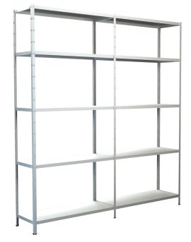 SCHULTE REGALWELT Grund + Anbauregal 10 Böden Weiß