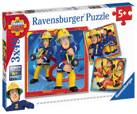 RAVENSBURGER Puzzle Unser Held Sam 3x49-tlg.