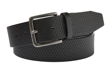 Herren Gürtel Schwarz 120 cm