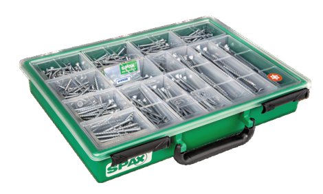 SPAX Schraubensortiment Wirox 387 tlg.