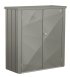 BIOHORT Terrassenschrank Romeo M XDesign 132x57x140 cm (BxTxH), Quarzgrau-Metallic