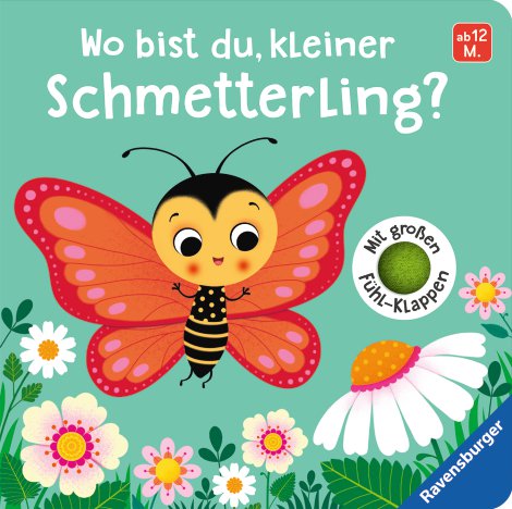RAVENSBURGER Buch Wo bist du kleiner Schmetterling mit Fühl-Klappen