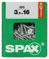 SPAX Schraube Senkkopf TRX 3,5x16 mm L 300 Stk.