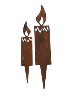 Gartenstecker Kerze
