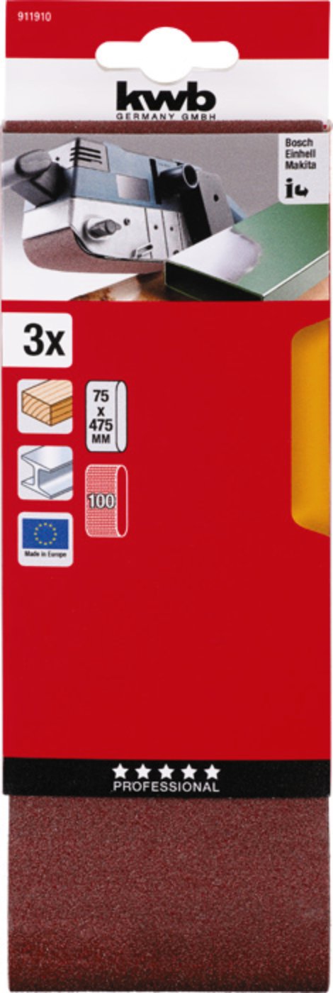 KWB Schleifband K100 75x457 mm