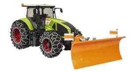 BRUDER Claas Axion 950 mit Schneeketten und Räumschild