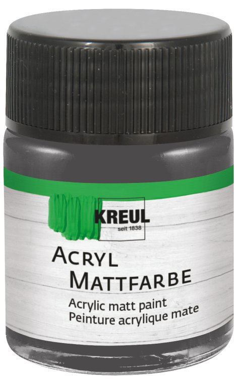 KREUL Acryl Mattfarbe Graphitgrau 50 ml