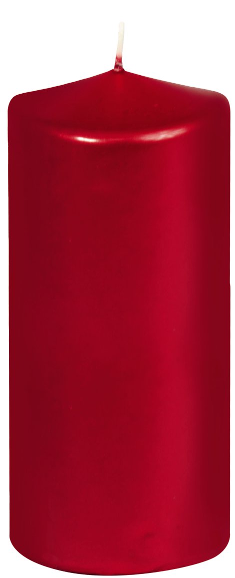 JEKA Stumpenkerze Lack Weinrot 70x150 mm 4er-Pack
