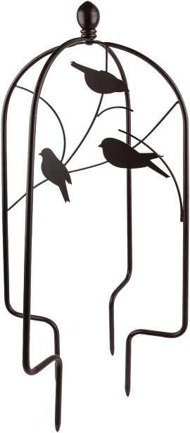 WINDHAGER Rankgitter BIRD - klappbar 60x26 cm, schwarz