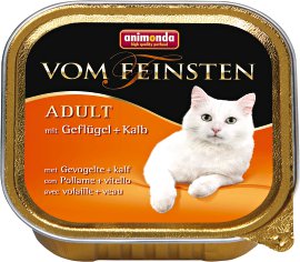 ANIMONDA Katzennassfutter Vom Feinsten Adult mit Geflügel und Kalb 100 g