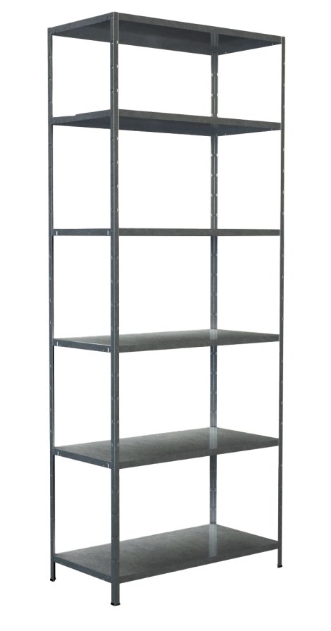 SCHULTE REGALWELT Grundregal 6 Böden verzinkt 230x80x35 cm