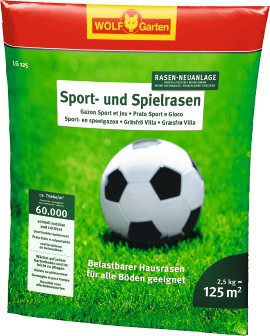 WOLF GARTEN Sport- und Spielrasen 2,5 kg