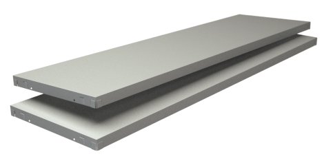 SCHULTE REGALWELT Fachboden PowerMax Weiß  120x35 cm, 2 Stk.