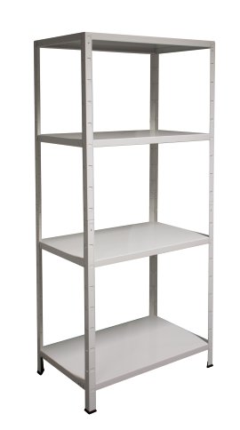 SCHULTE REGALWELT Steckgrundregal 4 Böden Weiß