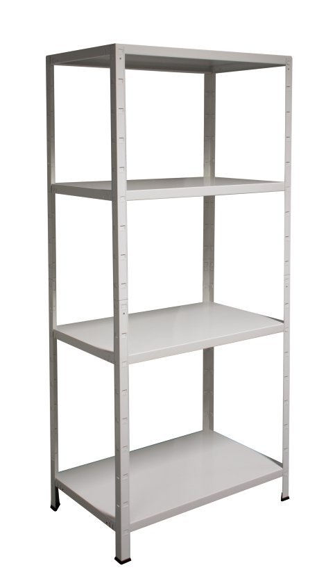 SCHULTE REGALWELT Steckgrundregal 4 Böden Weiß 180x80x50 cm