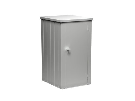 BIOHORT Terrassenschrank Julia® Silber-Metallic L