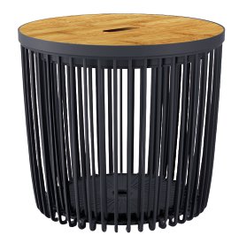 LIENBACHER Beistelltisch Club Anthrazit ⌀ 33,5 cm