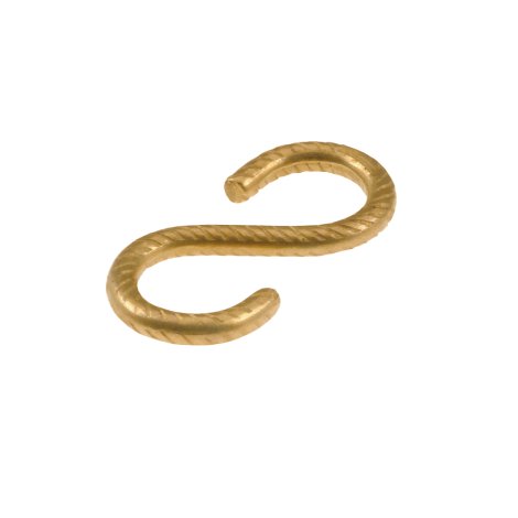 SUKI S-Haken rund vermessingt 4,0x35 mm, 7 Stk.