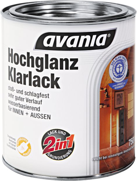 AVANIA Klarlack 2in1 Hochglanz 125 ml