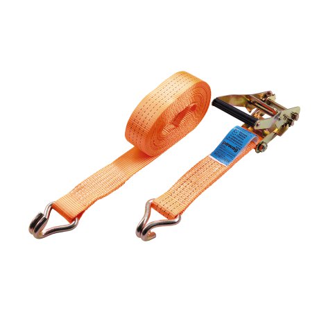 Zurrgurt mit Ratsche und Rundhaken Blau 12.000x50 mm 2.500 daN 2-tlg.