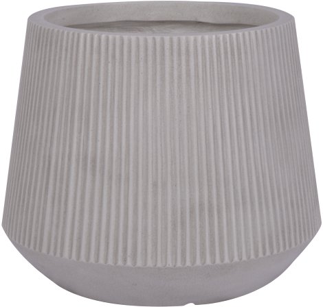 KENT LIVING Pflanztopf Vertical Ribbon weiß 22x22x17 cm