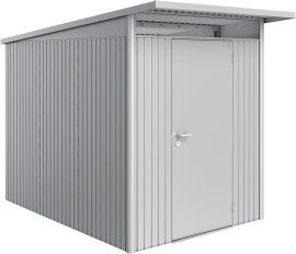 BIOHORT Gerätehaus Avantgarde mit Standardtür, silber-metallic