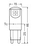 OSRAM LED-Pin 20 WG9, Warmweiß 1,9W, 2 Stk.