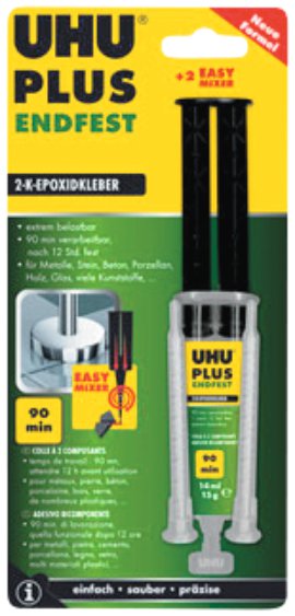 UHU Plus Endfest Spitze + Mischer 15 g