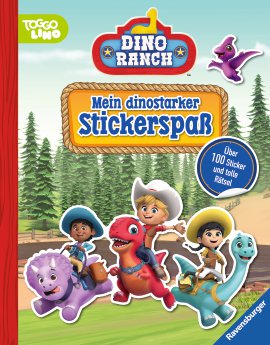 RAVENSBURGER Buch Dino Ranch Mein dinostarker Stickerspaß