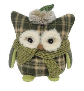 Dekofigur Eule Grün