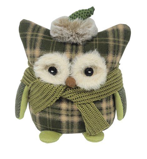 Dekofigur Eule Grün 15x9,5x17,3 cm