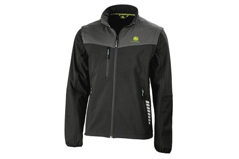 John Deere Softshell-Jacke mit abnehmbaren Ärmeln S