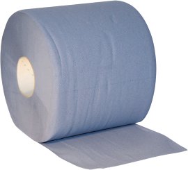 Papiertuchrolle blau 3-lagig