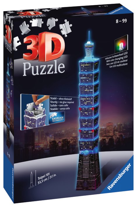 RAVENSBURGER 3D-Puzzle Taipei bei Nacht 216-tlg.