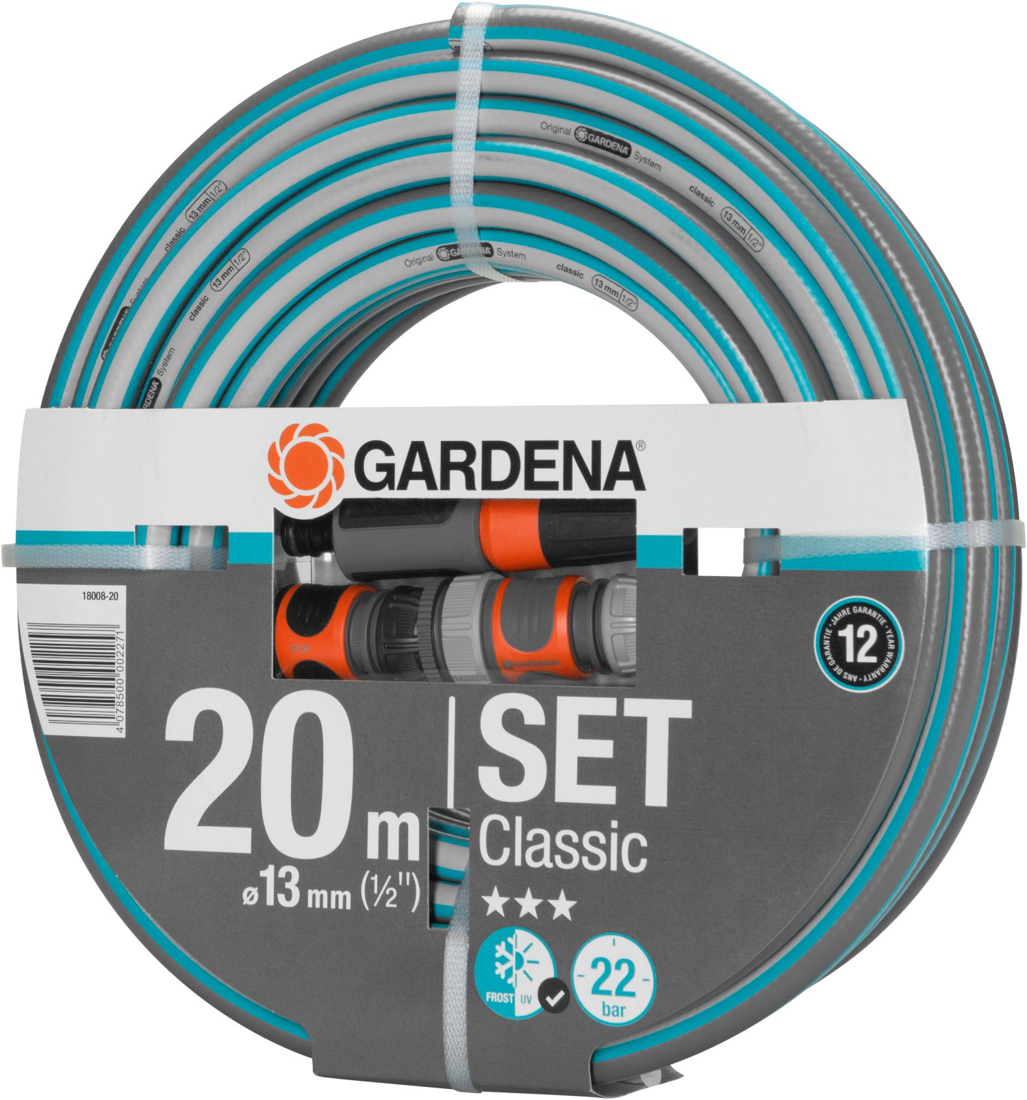 GARDENA Classic Schlauch-Set 13 mm 1/2", 20 m