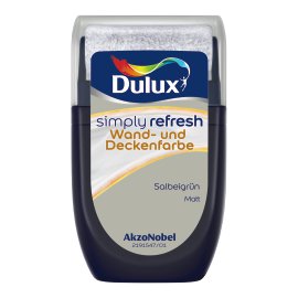 DULUX Simply Refresh Wand und Deckenfarbe Test Salbeigrün 30 ml