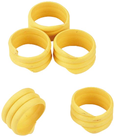 Hühnerring 16 mm 20 Stk., Gelb