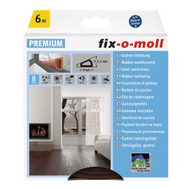 fix-o-moll D-Profildichtung Premium selbstklebend Braun 6 m 9x6 mm