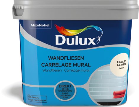 DULUX Farbe für Wandfliesen Satin Helles Leinen 0,75 l