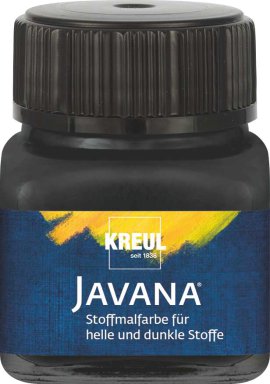 KREUL Stoffmalfarbe für helle/dunkle Stoffe Schwarz